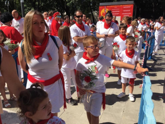 Fotos de la ofrenda floral infantil de los Sanfermines 2019