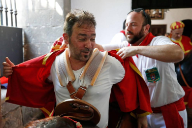 Fotos del recorrido de los gigantes y cabezudos de Pamplona del día 10 de julio de San Fermín 2019