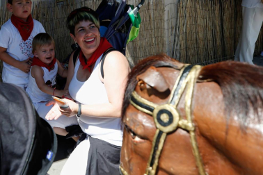 Fotos del recorrido de los gigantes y cabezudos de Pamplona del día 10 de julio de San Fermín 2019