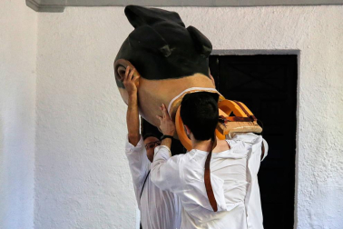 Fotos del recorrido de los gigantes y cabezudos de Pamplona del día 10 de julio de San Fermín 2019