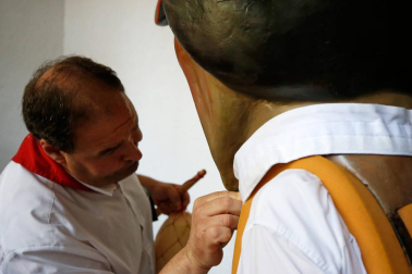 Fotos del recorrido de los gigantes y cabezudos de Pamplona del día 10 de julio de San Fermín 2019