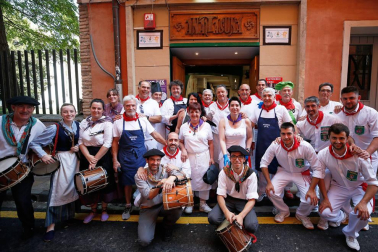 Fotos del recorrido de los gigantes y cabezudos de Pamplona del día 10 de julio de San Fermín 2019