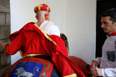 Fotos del recorrido de los gigantes y cabezudos de Pamplona del día 10 de julio de San Fermín 2019