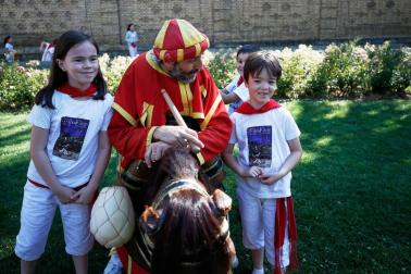 Fotos del recorrido de los gigantes y cabezudos de Pamplona del día 10 de julio de San Fermín 2019