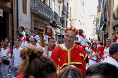 Fotos del recorrido de los gigantes y cabezudos de Pamplona del día 10 de julio de San Fermín 2019