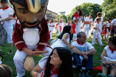 Fotos del recorrido de los gigantes y cabezudos de Pamplona del día 10 de julio de San Fermín 2019