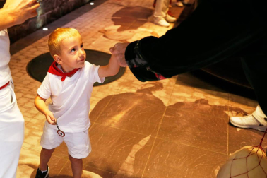 Fotos del recorrido de los gigantes y cabezudos de Pamplona del día 10 de julio de San Fermín 2019