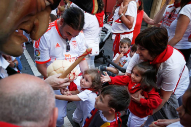 Fotos del recorrido de los gigantes y cabezudos de Pamplona del día 10 de julio de San Fermín 2019