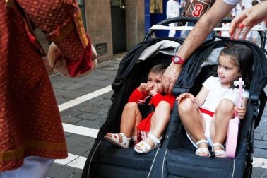 Fotos del recorrido de los gigantes y cabezudos de Pamplona del día 10 de julio de San Fermín 2019