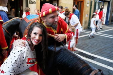 Fotos del recorrido de los gigantes y cabezudos de Pamplona del día 10 de julio de San Fermín 2019