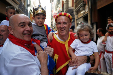 Fotos del recorrido de los gigantes y cabezudos de Pamplona del día 10 de julio de San Fermín 2019