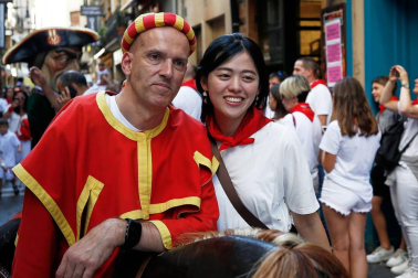 Fotos del recorrido de los gigantes y cabezudos de Pamplona del día 10 de julio de San Fermín 2019