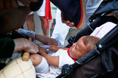 Fotos del recorrido de los gigantes y cabezudos de Pamplona del día 10 de julio de San Fermín 2019