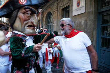 Fotos del recorrido de los gigantes y cabezudos de Pamplona del día 10 de julio de San Fermín 2019