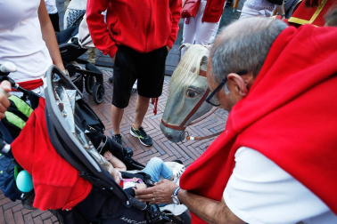 Fotos del recorrido de los gigantes y cabezudos de Pamplona del día 10 de julio de San Fermín 2019
