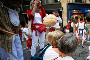 Fotos del recorrido de los gigantes y cabezudos de Pamplona del día 10 de julio de San Fermín 2019