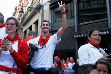Fotos del recorrido de los gigantes y cabezudos de Pamplona del día 10 de julio de San Fermín 2019