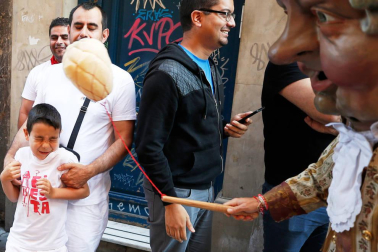 Fotos del recorrido de los gigantes y cabezudos de Pamplona del día 10 de julio de San Fermín 2019