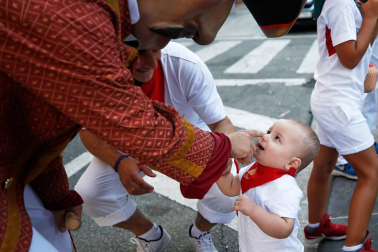 Fotos del recorrido de los gigantes y cabezudos de Pamplona del día 10 de julio de San Fermín 2019