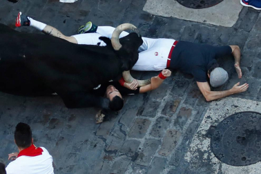 Said Antón Gutiérrez, vecino de Palma de Mallorca de 39 años, sufrió una cornada de 11 cm en el antebrazo