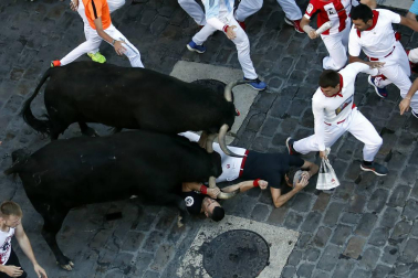 Said Antón Gutiérrez, vecino de Palma de Mallorca de 39 años, sufrió una cornada de 11 cm en el antebrazo