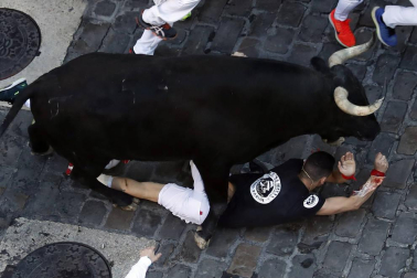 Said Antón Gutiérrez, vecino de Palma de Mallorca de 39 años, sufrió una cornada de 11 cm en el antebrazo