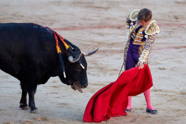 Fotos de la corrida con toros de la ganadería Victoriano del Río para los diestros El Juli, Antonio Ferrera y Pablo Aguado.