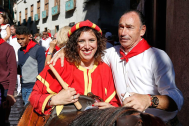 Fotos del recorrido de los gigantes y cabezudos de Pamplona del día 9 de julio de San Fermín 2019