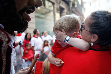 Fotos del recorrido de los gigantes y cabezudos de Pamplona del día 9 de julio de San Fermín 2019