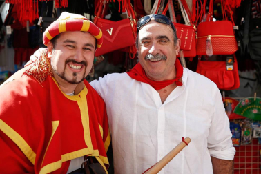 Fotos del recorrido de los gigantes y cabezudos de Pamplona del día 9 de julio de San Fermín 2019
