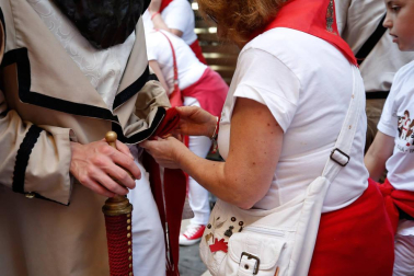 Fotos del recorrido de los gigantes y cabezudos de Pamplona del día 9 de julio de San Fermín 2019