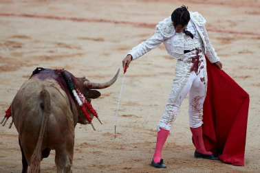 Fotos de la corrida con toros de la ganadería Núñez del Cuvillo para los diestros Antonio Ferrera, Miguel Ángel Perera y Cayetano Rivera.