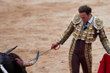 Fotos de la corrida con toros de la ganadería Núñez del Cuvillo para los diestros Antonio Ferrera, Miguel Ángel Perera y Cayetano Rivera.