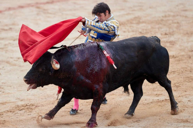 Fotos de la corrida con toros de la ganadería Núñez del Cuvillo para los diestros Antonio Ferrera, Miguel Ángel Perera y Cayetano Rivera.