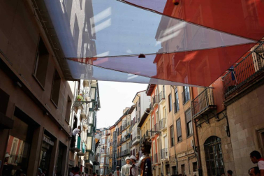 Fotos del recorrido de los gigantes y cabezudos de Pamplona del día 9 de julio de San Fermín 2019