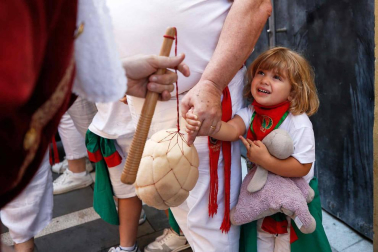Fotos del recorrido de los gigantes y cabezudos de Pamplona del día 9 de julio de San Fermín 2019