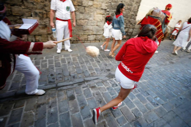 Fotos del recorrido de los gigantes y cabezudos de Pamplona del día 9 de julio de San Fermín 2019