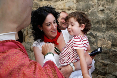 Fotos del recorrido de los gigantes y cabezudos de Pamplona del día 9 de julio de San Fermín 2019
