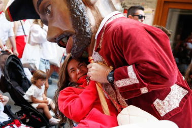 Fotos del recorrido de los gigantes y cabezudos de Pamplona del día 9 de julio de San Fermín 2019
