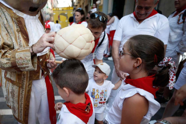 Fotos del recorrido de los gigantes y cabezudos de Pamplona del día 9 de julio de San Fermín 2019