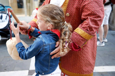 Fotos del recorrido de los gigantes y cabezudos de Pamplona del día 9 de julio de San Fermín 2019