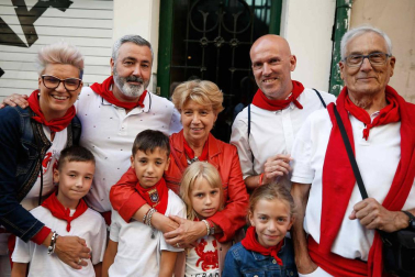 Fotos del recorrido de los gigantes y cabezudos de Pamplona del día 9 de julio de San Fermín 2019