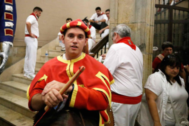 Fotos del recorrido de los gigantes y cabezudos de Pamplona del día 9 de julio de San Fermín 2019