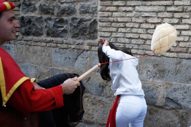 Fotos del recorrido de los gigantes y cabezudos de Pamplona del día 9 de julio de San Fermín 2019