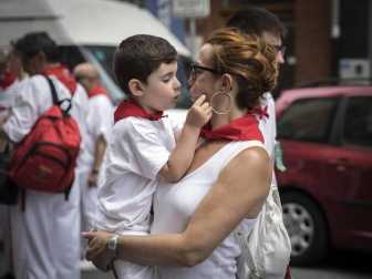 Fotos del recorrido de los gigantes y cabezudos de Pamplona del día 9 de julio de San Fermín 2019
