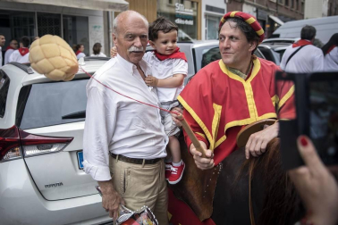 Fotos del recorrido de los gigantes y cabezudos de Pamplona del día 9 de julio de San Fermín 2019