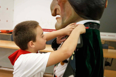 Fotos del recorrido de los gigantes y cabezudos de Pamplona del día 9 de julio de San Fermín 2019