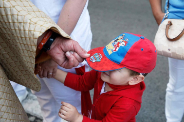 Fotos del recorrido de los gigantes y cabezudos de Pamplona del día 9 de julio de San Fermín 2019