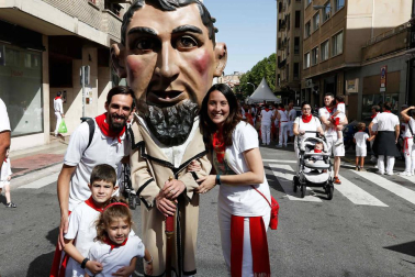 Fotos del recorrido de los gigantes y cabezudos de Pamplona del día 9 de julio de San Fermín 2019
