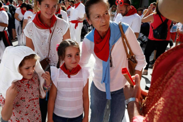 Fotos del recorrido de los gigantes y cabezudos de Pamplona del día 9 de julio de San Fermín 2019